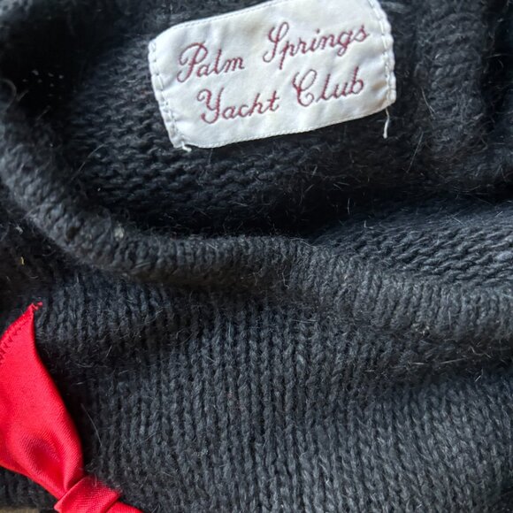Palm Springs Yacht Club (Ann Kelly) Primary Colors Bow Applique Sweater - Preppy - Picture 6 of 6